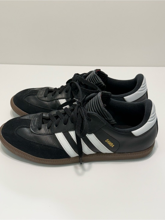 adidas Other - adidas Samba Leather Sneakers Black White Mens Size 10.5 US
